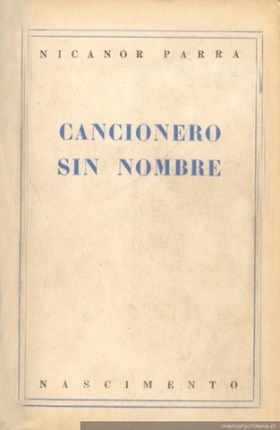 Cancionero sin nombre de Nicanor Parra