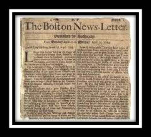 Anuncio en la Gaceta de Boston