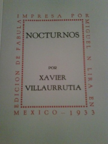 Nocturnos de Xavier de Villaurrutia