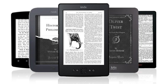 Primeros e-readers de tinta electrónica.