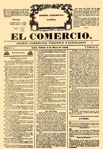 El Comercio (4 de mayo de 1839)