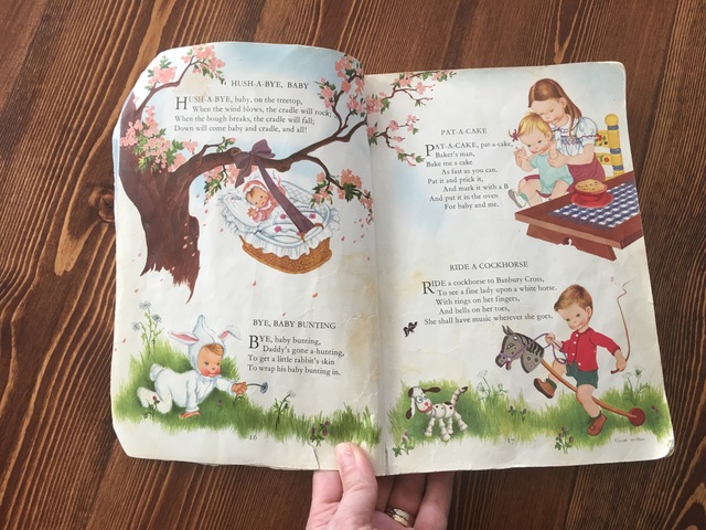 My mom read me stories and nursery rhymes. . . . . . .