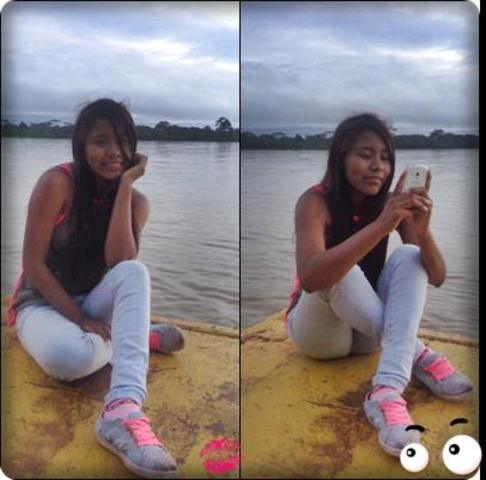 tomando tiempo de estar conectada