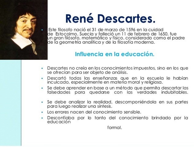 Rene Descartes, Realista