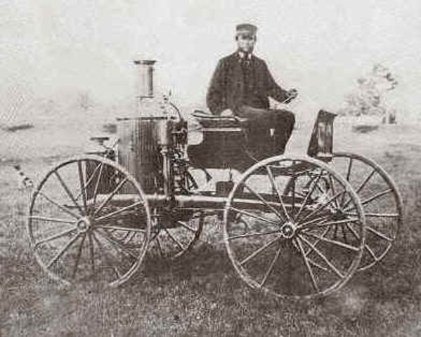 Stephen Roper built the first steam engine automobile.