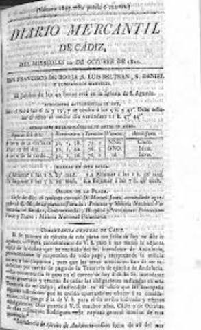 El Correo Mercantil, aparecido a fines de 1821.