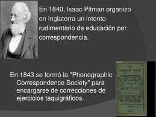 se formó la “ Phonographic Correspondence Society ”