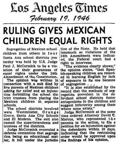 Mendez v Westminster