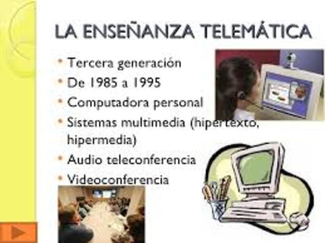 TERCERA GENERACIÓN O ETAPA "TELEMÁTICA"