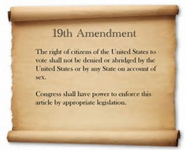 19TH AMENDMENT - 1920