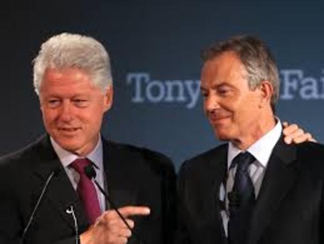 Bill Clinton y Tony Blair