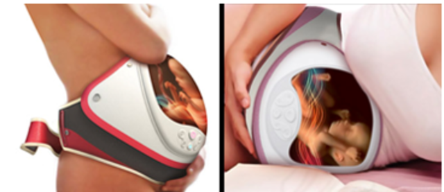 cinturón ecógrafo.