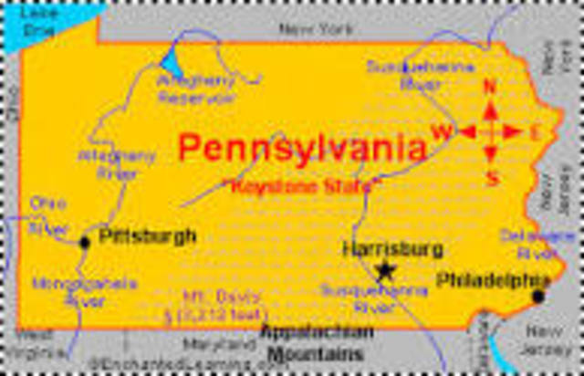 Slavery Was Banned in Pennsylvania.