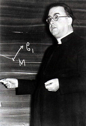 Georges Lemaître propone las bases de lo que se convertiría en la teoría del Big Bang.