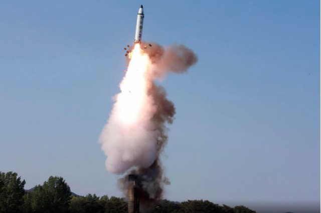 Imagen de misil Nor-coreano