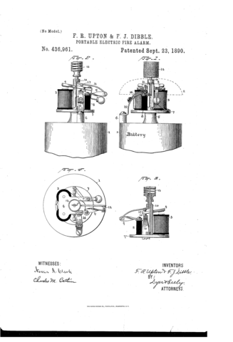 Invention of the Automatic Electric Fire Alarm (smoke detector)