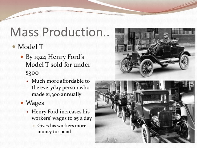 Henry Ford sells Model T's for $300 (1924)
