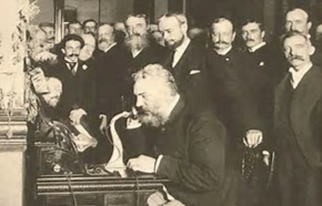 Alexander Graham Bell patents the telephone