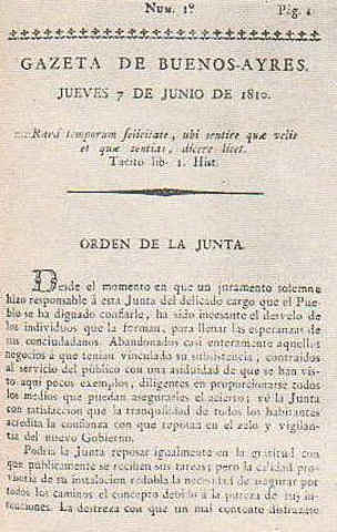 La "Gazeta de Buenos Ayres"