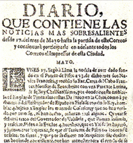 Diarios que contiene las noticias más sobresalientes