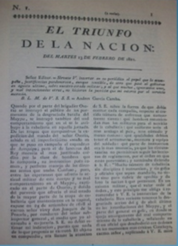 EL TRIUNFO DE LA NACION