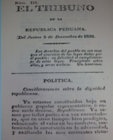 El Tribuno de la República Peruana