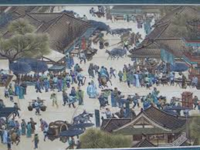 Under the leadership of Kublai Khan, the Mongols defeat the Song Dynasty in China and set up the Yuan Dynasty. For the first time, China is ruled by foreigners.