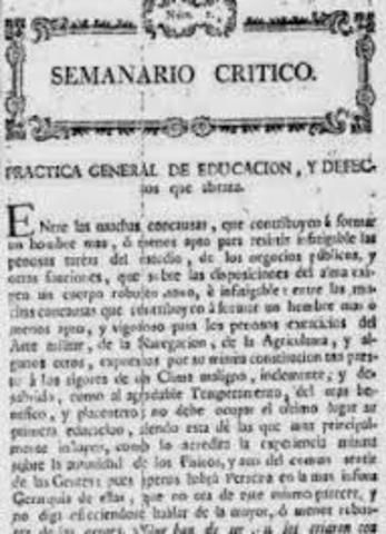 Semanario Crítico, 1791.