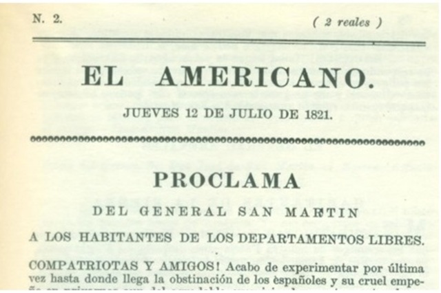 1821, El americano