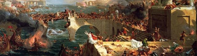 The Gupta Empire in India is destroyed by the Huns, starting a period of chaos in India.