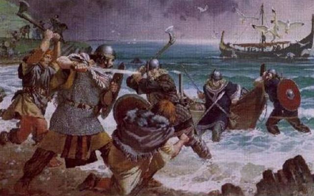 Vikings first attack England, starting a 200 year regime of terror in England and Europe