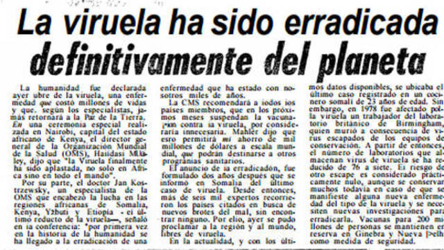 Erradicación de la viruela