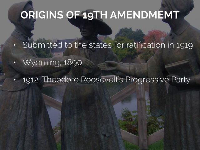 Women's Suffrage Admendment Proposed