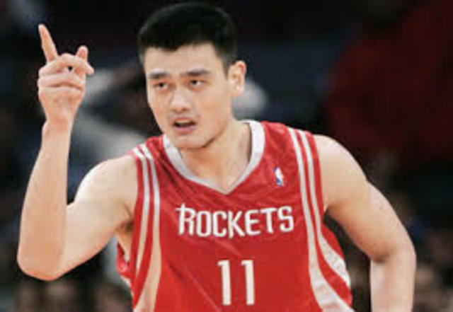 Yao Ming was the First Drafted Person not from the USA