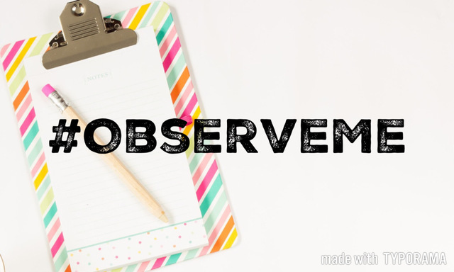 ObserveMe Initiative - Focus on Confering