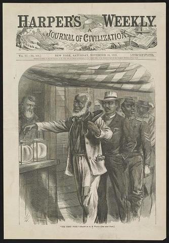 Black Men Granted Suffrage by Fifteenth Amendment