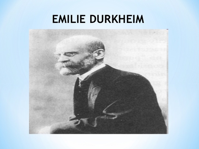 12. ÉMILE DURKHEIM