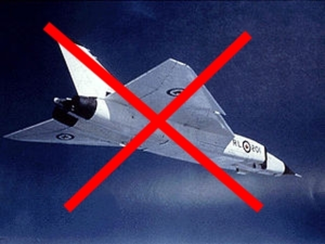 Avro Arrow Canadian fighter aircraft discontinued