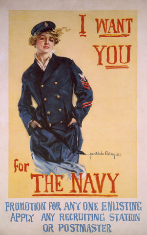 Women enlist in the US Navy and Marines