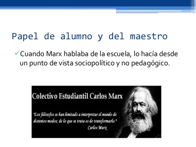 PEDAGOGÍA MARXISTA