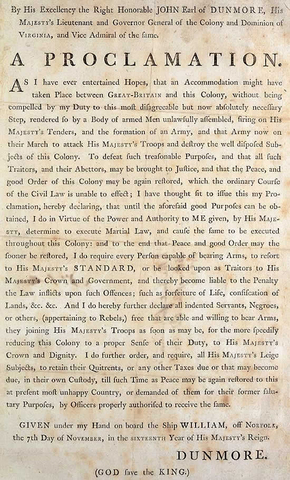 Dunmore's Proclamation