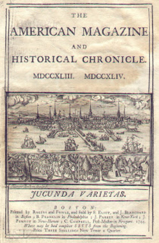 The first American periodicals published