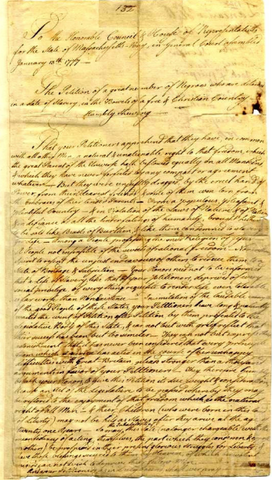 Massachusetts Petition for Freedom