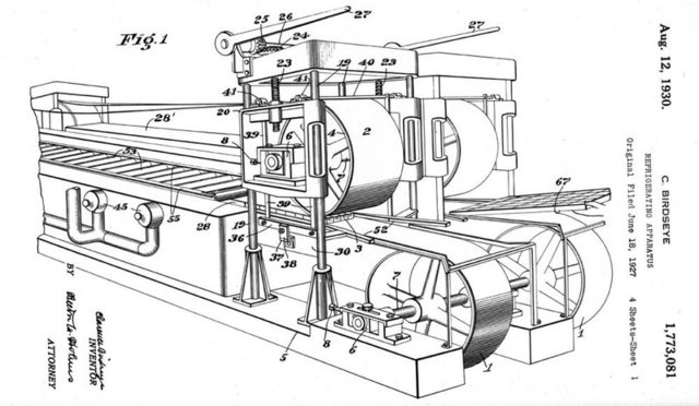 Frozen food invented