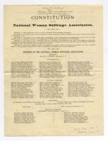National Woman Suffrage Association (NWSA)