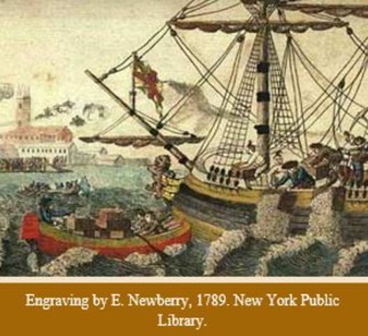 The Boston Tea Party 1773