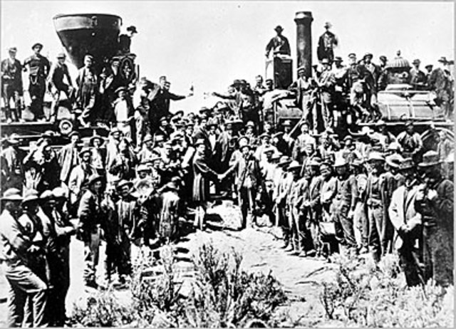 1869- Transcontinental railroad completed