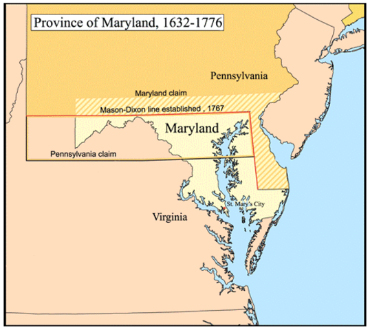 The Mason Dixon Line is Established