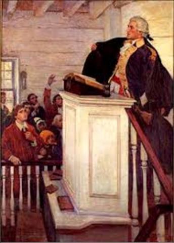 Famous Sermon of Peter Muhlenberg in Woodstock