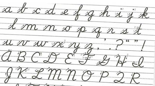 Learned to Write in Cursive